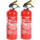 HausundWerkstatt24 - 2 Stück ABC-Pulverfeuerlöscher