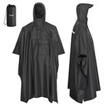Awha Regenponcho Schwarz/Unisex