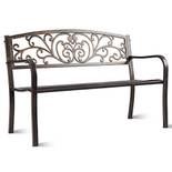 Costway Metall-Gartenbank
