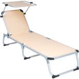 Divero Sonnenliege mit Dach