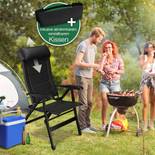 Eloneo Campingstuhl faltbar mit Beinauflage