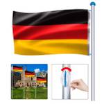 Froadp Höhenverstellbarer Aluminium-Fahnenmast