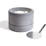 Grauraum runder Tischkamin