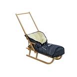 Skyline Holzschlitten für Kinder mit Rückenlehne