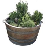 Temesso Holzfass mit Trageschlaufen