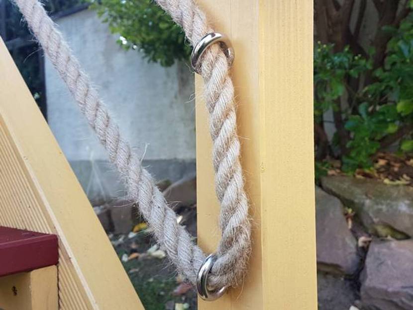 Handlauf aus Jute-Seil