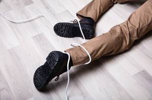 Sturz durch Kabel