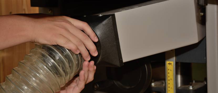 absauganlage an hobelmaschine