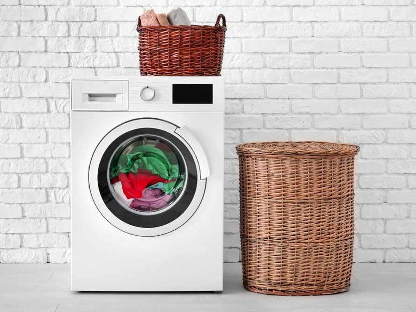 Waschmaschine und Wäsche