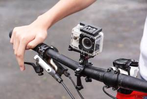 action-cam am fahrrad-lenker