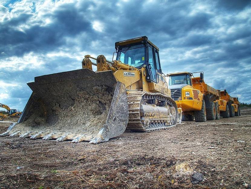 Bagger steht bereit