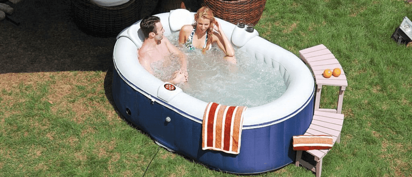 aufblasbarer Whirlpool Test