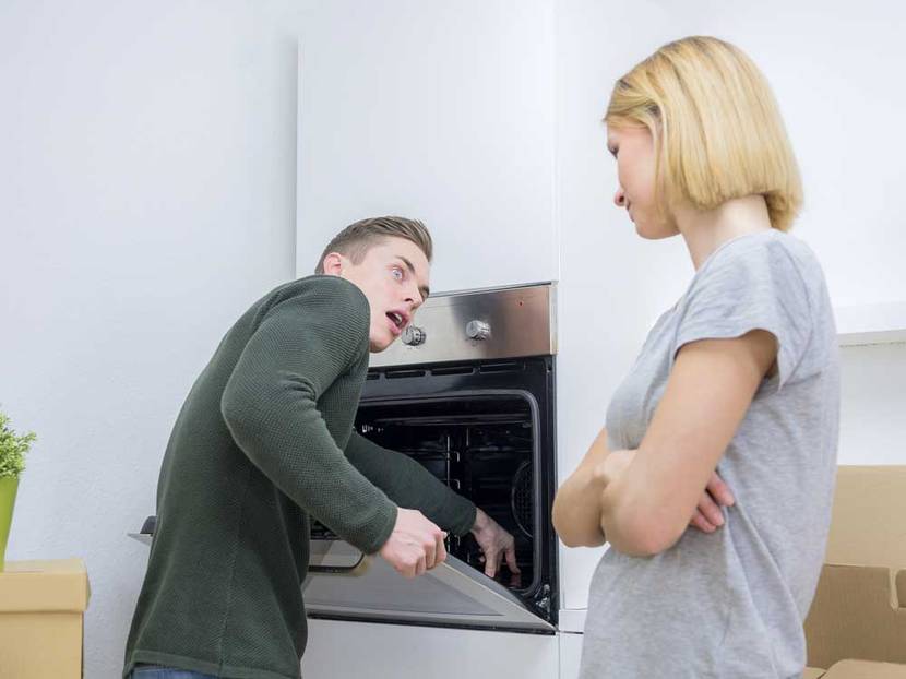 Backofen wird begutachtet