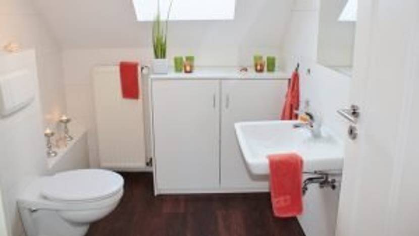 Badezimmer inklusive Dekortion