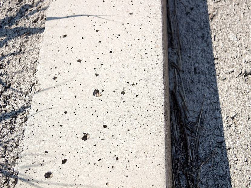 Beton außen Mauerkrone