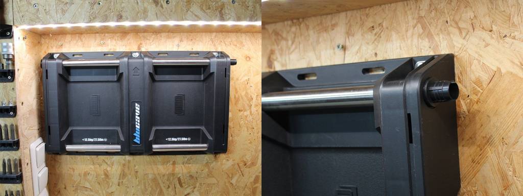 blucave-zweier-wandschiene-und-verbindungsstuck