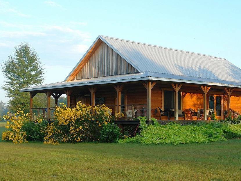 Bungalow aus Holz