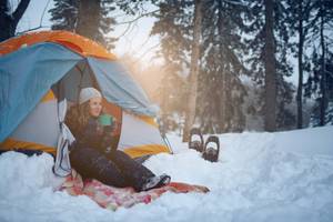 camping im winter