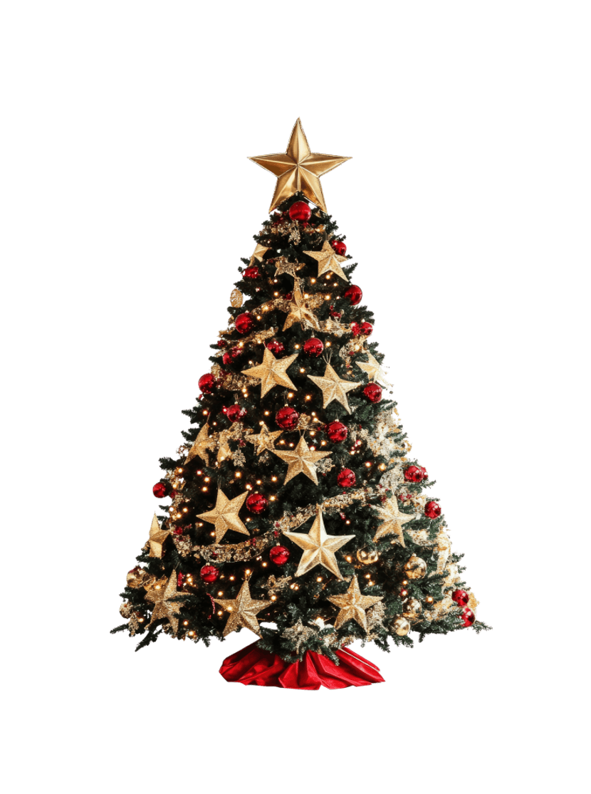 Ein geschmückter Weihnachtsbaum