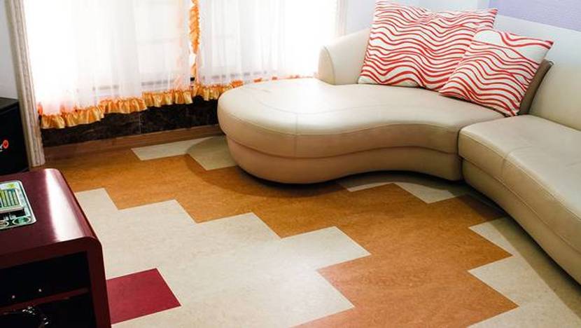 Marmoleum Click ermöglicht individuelles Design.