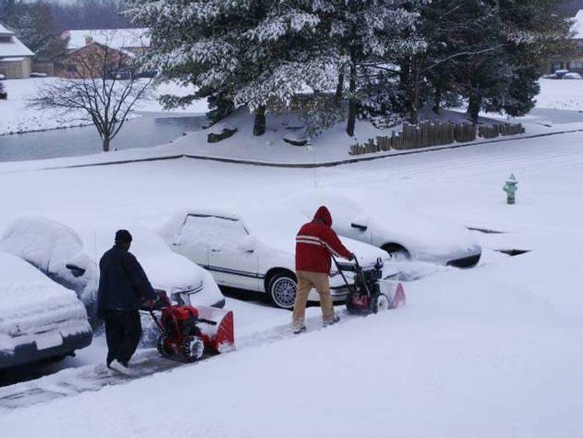 Schneefräsen in Privatgebrauch