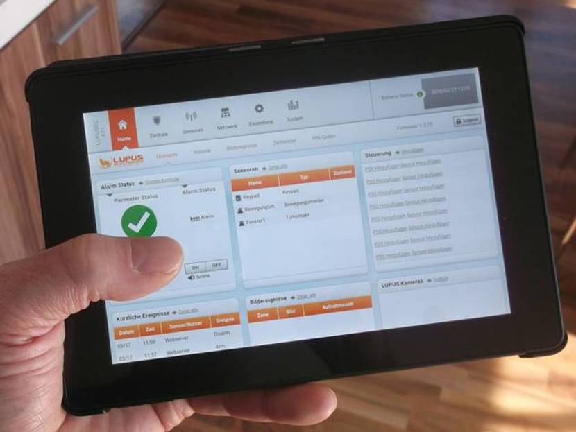 Per App die Alarmanlage, Licht und Heizung steuern