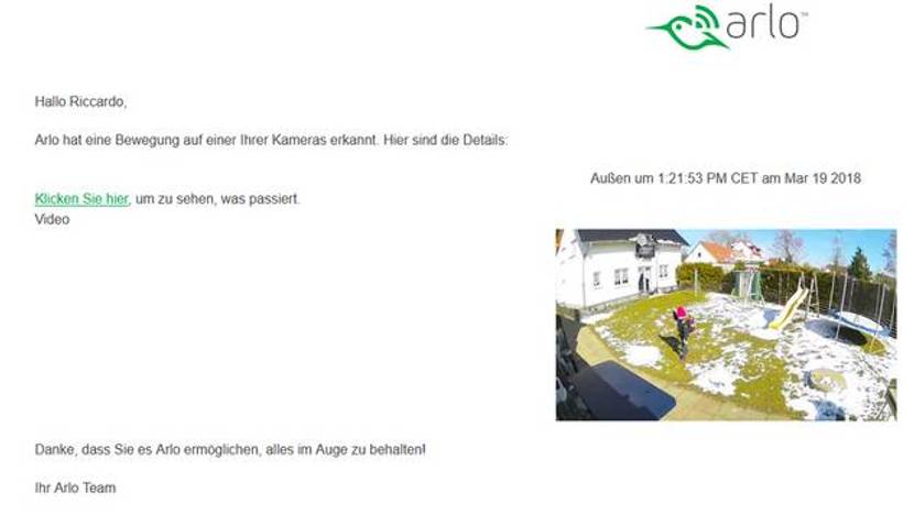 Mail Alarmmeldung