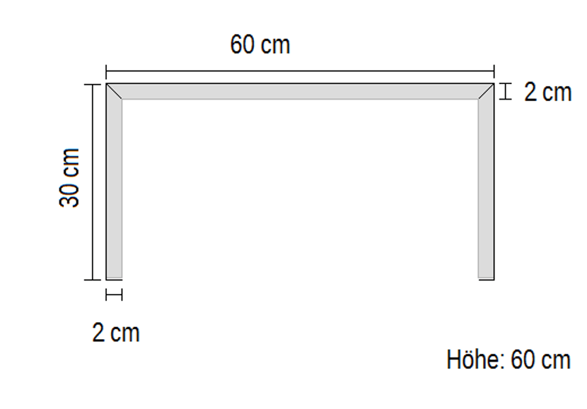Blechaufbau für mobilen Gartenkamin