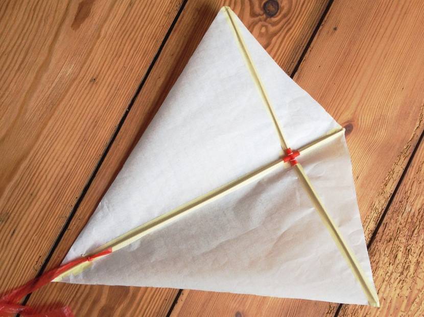 Flugdrachen aus Papier basteln