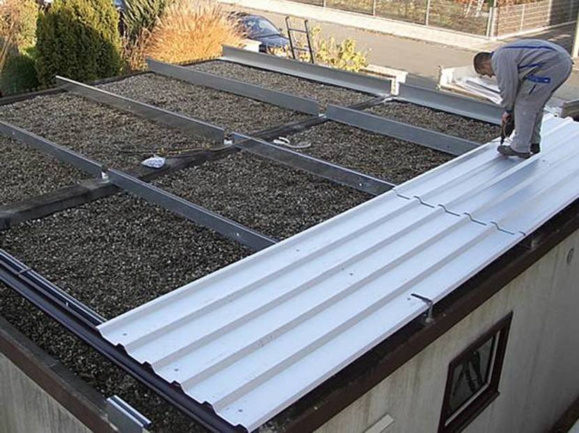 Dachsanierung durch ein aufgesetztes Pultdach