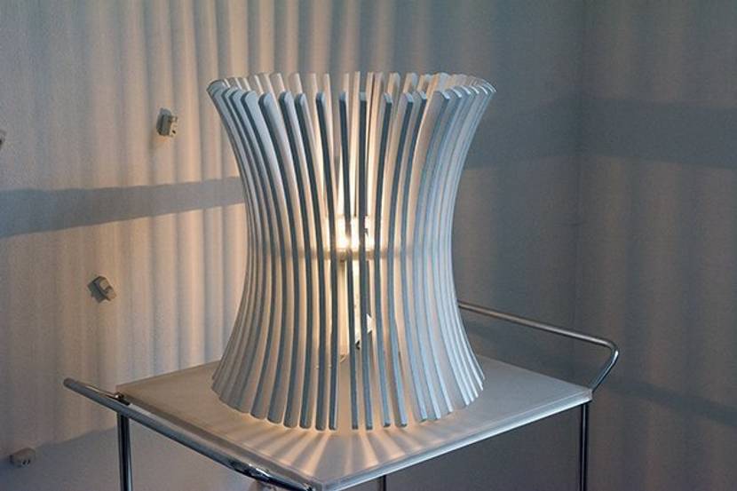 Lampenschirm selber machen (Nachttischlampe)