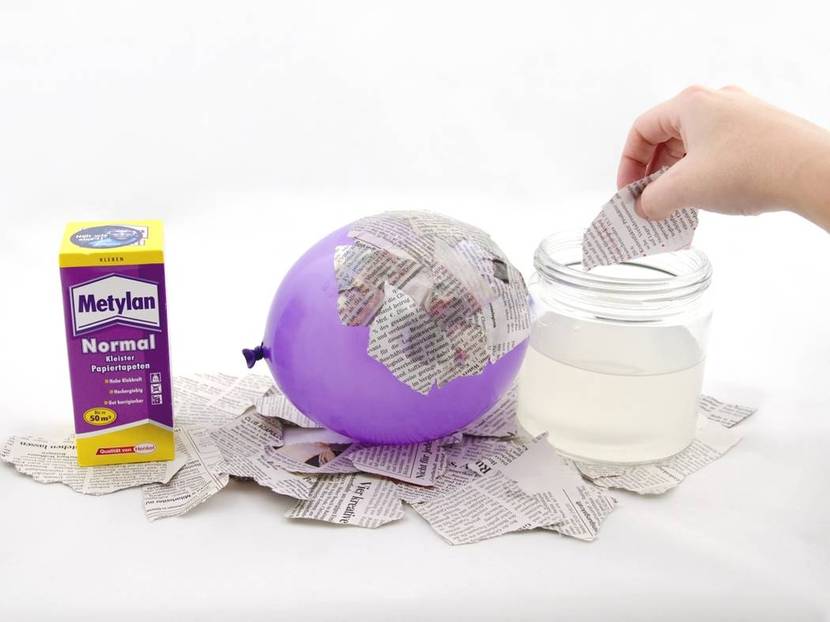 Kaschiertechnik Papier auflegen