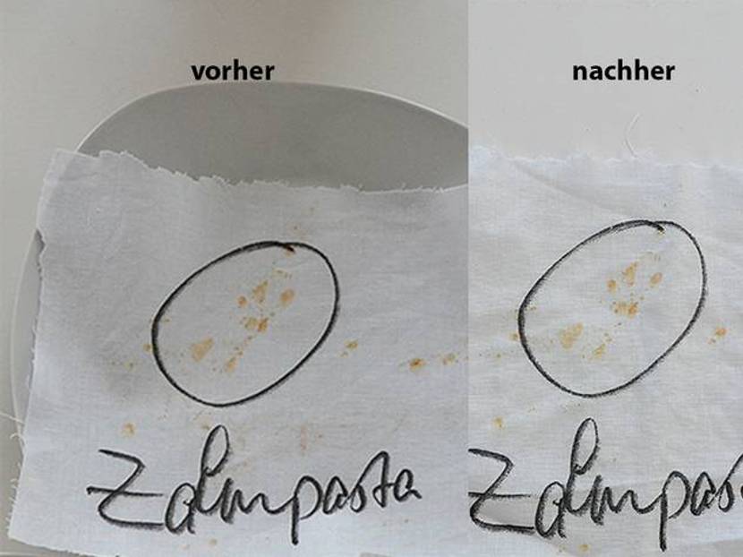 Die Behandlung mit Zahnpasta hat nichts bewirkt.