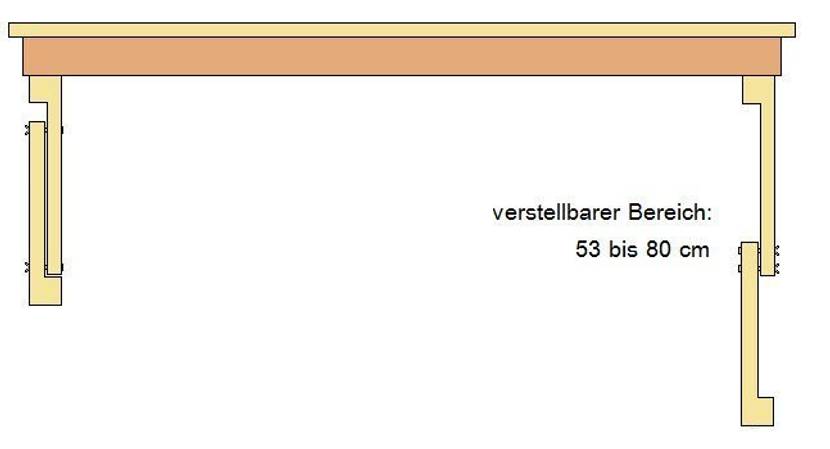 Schreibtisch Seitenansicht
