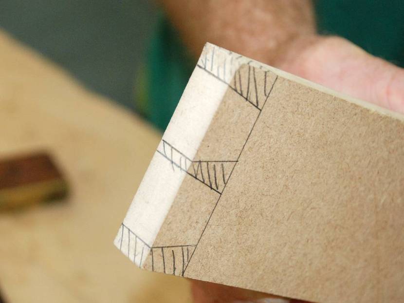 Holzverbindung Schwalbenschwanz-Verbindung: Schwalbeneinteilung
