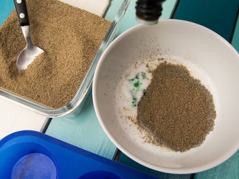 Duftseife Rosmarin mit grüner Seifenfarbe