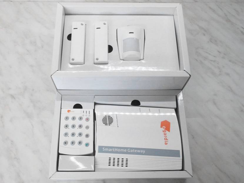 Verpackung Egardia Alarmanlage