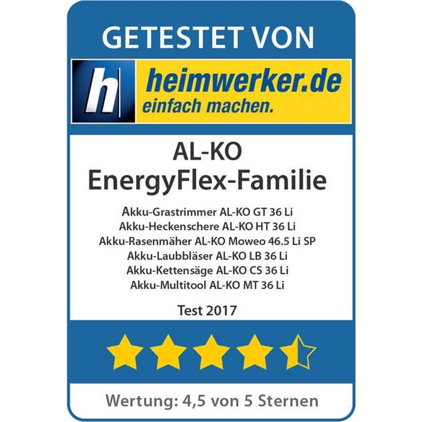 EnergyFlex-Familie von AL-KO Testsiegel