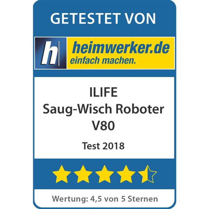 Saugroboter Test: Wisch- und Saugroboter ILIFE V80