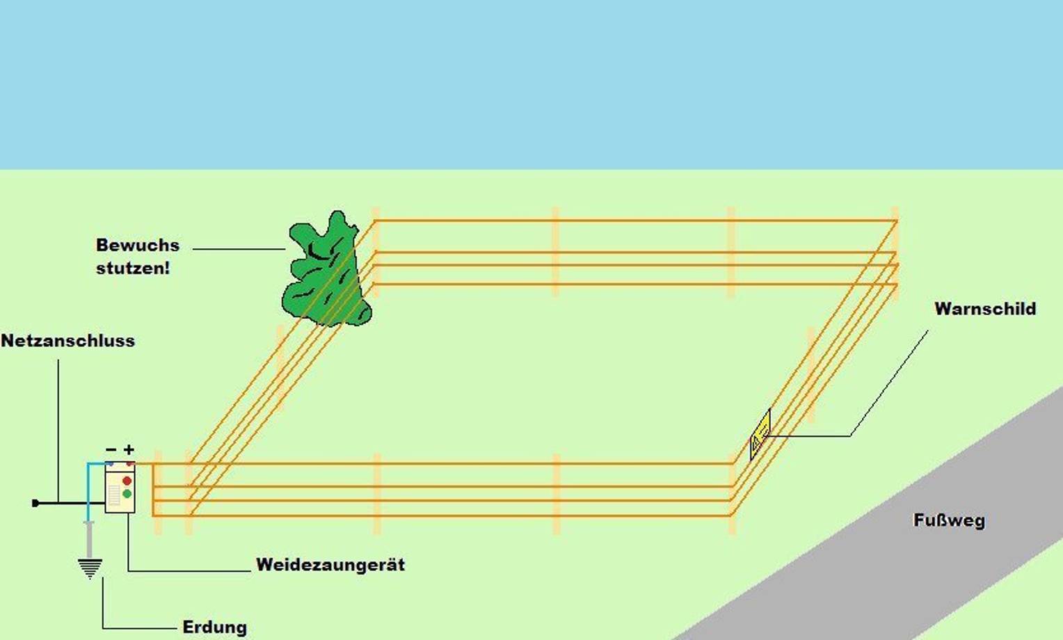 Weidezaun selber bauen Elektrischer Weidezaun heimwerker.de
