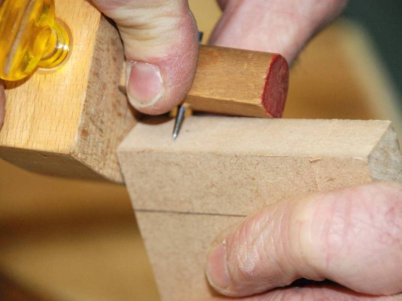 Holzverbindung Zinkung: Zinken anreißen