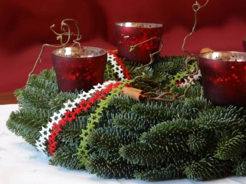 Adventskranz richtig binden