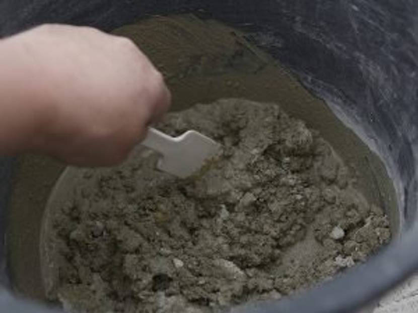gartendeko beton kleine Mengen anmischen