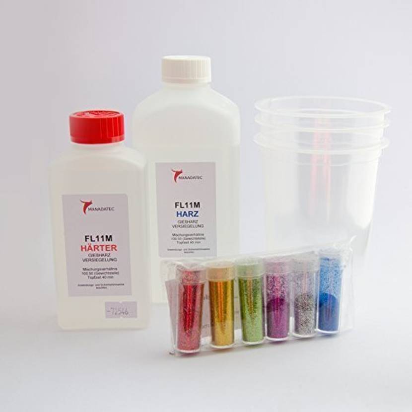 Mit einem Starter-Set kann jeder Epoxidharz einfärben.