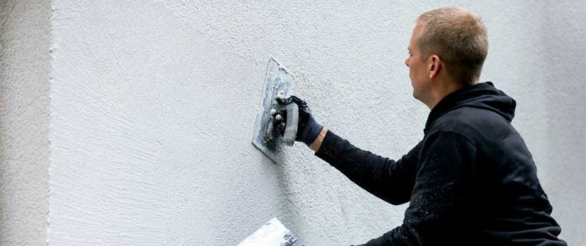 Fassade wird neu verputzt