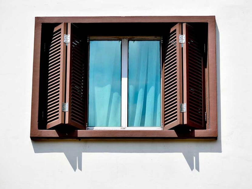 Falt-Fensterläden für breitere Fenster