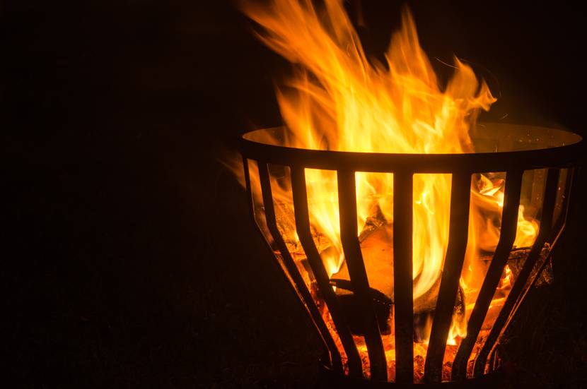 feuerkorb nahaufnahme