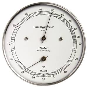 Haar-Hygrometer mit Thermometer