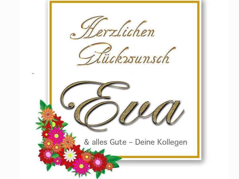 Glückwunsch Etikett