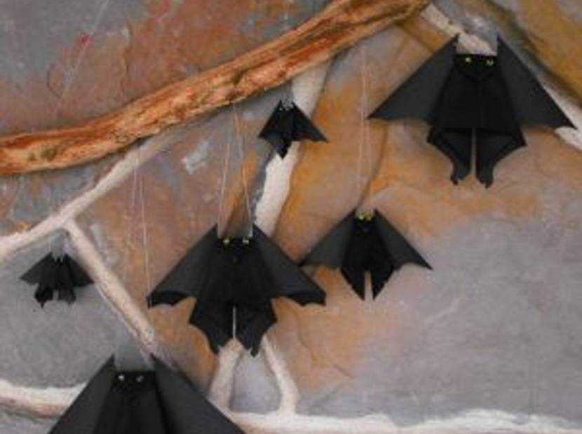 fledermaus aus bastelpapier